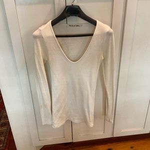 Michael Stars os Shimmer Long Sleeve Shirt